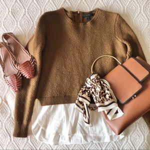 🛍 J.Crew toffee brown sweater